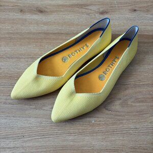 Rothy’s The Point II Flats Bright Yellow Women’s Size 9